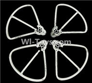 BOLON K-896 Parts-14 Outer protect frame(4pcs)-White,BOLON K-896 RC Quadcopter Drone Spare Parts Accessories,BOLON TOYS K896 Replacement Parts